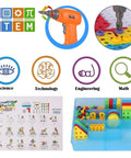 Electric Toy Drill With 193 Plus Pieces For Creative Build Projects, STEM tools and instructions for kids ages three to eight.