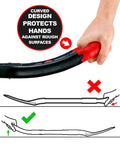 Multi Digger Garden Spade With Reinforced Fiberglass Handle showcasing ergonomic handle and curved design for hand protection.
