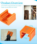 Top Shelf Replacement Brad Nailer Nose Cushions 10 Pack Orange Anti Marring Bumper Tips for portable use in DIY projects.