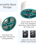 Anti Splash Cup Riser For Keurig And Cuisinart Single Serve Coffee Makers, base design with turquoise insert and pin placement