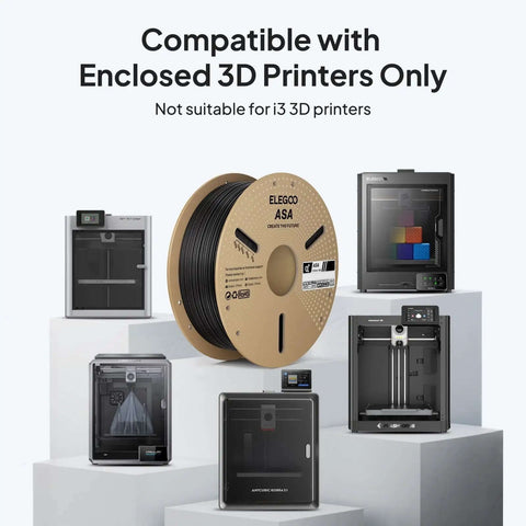 ASA 1.75mm 1Kg UV Weather Resistant 3D Printer Filament with enclosed 3D printers, not for i3 printers