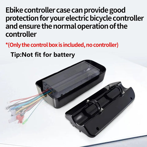 Electric Bike Controller Box Case Extra Large Size Protective Case For Bicycle Black Durable Shield Easy Mount Keeps Controllers Safe On Rides Weatherproof Construction Great For Tough Weather Riding And Easy Access With Quick Release Design