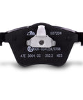 Premium Semi Metallic Disc Brake Pads Delivering Kickass Stopping Power And A Precise Factory Fit For Your Daily Driver Or Street Build showing back view with mounting slot.
