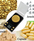 Milligram Scale 50g Capacity Digital Precision Scale 0.001g Readout Non Stick Powder Pan with calibration weight and scoop