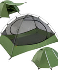 Ultralight 2 Person Backpacking Tent For Family Adventures Waterproof Three Season Camp Shelter With Easy Setup Lightweight