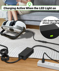24V Foot Massager Charger Replacement Cord For Shiatsu Foot Massager Deep Kneading Machine With Heat Therapy