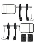 2 Pack Universal 360 Degree Adjustable Tow Mirrors for Trucks SUVs RVs and Trailers with clip-on design and storage bags