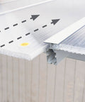 Close-up of polycarbonate panel detail from 10x14 Foot Outdoor Patio Cover Canopy With Waterproof Pergola Roof White Frame And Polycarbonate Panels UV Protected Shade Shelter For Backyard And Patio Furniture Durable All Weather Outdoor Cover