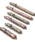 Set of vintage European zinc alloy sliding door bolt lock barrel gate latches in various finishes, designed for durability and style.