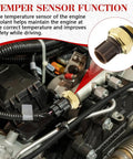 Close-up view of the engine coolant temperature sensor, part of the system to Keep Your Daily Driver From Getting Fried With This Bolt On Radiator Coolant Fan Switch And Engine Temp Sensor Replaces Oem 37760P00003 Fits Most Rides Smoothly.