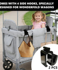 Wagon Side Hooks Upgrade Heavy Duty 30Kg Capacity Must Have Two Pack For All Wagons Stroller Hooks