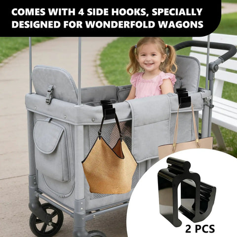 Wagon Side Hooks Upgrade Heavy Duty 30Kg Capacity Must Have Two Pack For All Wagons Stroller Hooks