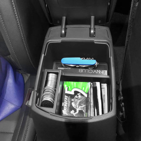Seltos Center Console Organizer Tray Fits Kia Seltos 2020 To 2026 ABS Plastic For Extra Storage In Car Interior