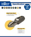 Heavy Duty 51 Piece Specialty Driver Bit Set With Rock Solid S2 Steel Construction showcases a precision fit screwdriver bit.