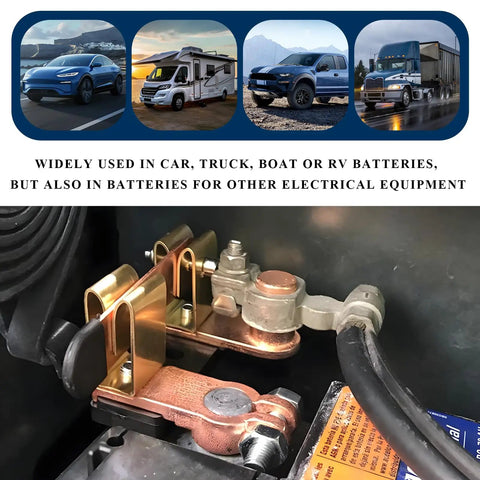 Heavy Duty Knife Blade Battery Disconnect Switch For Car, Truck And RV 12V 24V Top Post Negative Terminal Quick Disconnect Isolator