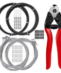 All In One 103 Piece Bike Brake Cable Kit With Stainless Steel Cable Cutter And Shifter Cable Housing Set Helps You Keep Your Ride Dialed In