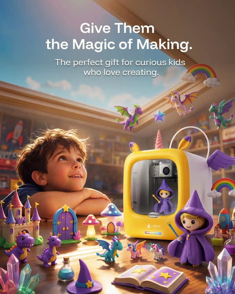 Dope AI Powered 3D Printer Designed Specifically For Kids Featuring Fully Assembled Parts Hella Safe Enclosed Operation And Rad Stem Gifts For Creative Young Inventors Building Their Dreams