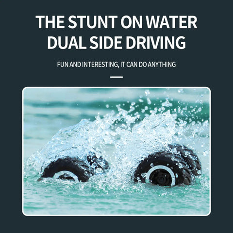 Amphibious RC Car For Land And Water With 1 To 16 Scale Four Wheel Drive Beast Mode Monster Truck And 360 Degree Rotation Waterproof