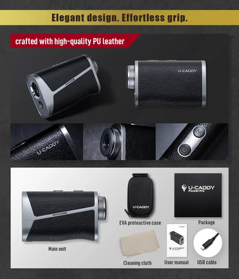 No Sweat Laser Golf Rangefinder With Pin Lock Vibration, Six Point Five X Magnification, Slope Toggle, Pocket Smooth White Body, And Lightning Fast Lock Up For Bullseye Accurate Distances Every Single Time