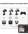 Compatible transmitters for 6 Channel 2.4GHz RC Receiver With Gyro including RC4GS V3, RC6GS V3, RC8X, T8FB, T8S, T12D, T16D