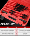 11 Piece Snap Ring Pliers Set Tough As Nails Heavy Duty Straight And Bent Retaining Ring Pliers With Hook And Pick Internal And External Circlip Removal Tools For Cars Trucks Motorcycles Lawn Mower And Farm Equipment Built With Heat Treated 45 Steel in a red storage case