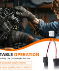 VCM Muzzler Harness Disable Kit For Honda Odyssey Ridgeline Accord Pilot And Acura 3.5L V6 With mechanic working on engine