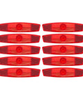 10-pack red spoke reflectors for bikes with clips, ideal for night riding, high visibility bicycle accessories for safety and style.