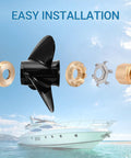 Mercury Outboard Propeller Upgrade Aluminum 13 And A Quarter By 17 15 Spline Tooth Right Hand With Hub Kits Included OEM 48-77344A45 Replacement For 60hp 70hp 80hp 90hp 100hp 115hp 125hp Pro Grade Performance Boost