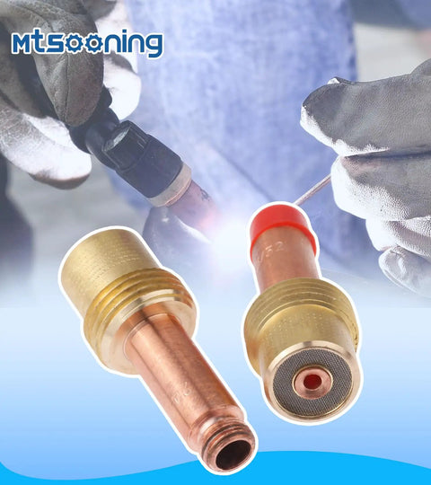5 Pack Copper Gas Lens Collet Body Set For TIG Welding Torch 17 18 26 Series Pro Grade 45V26 2.4mm 3 32 Inch