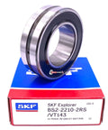 BS2 2210 2RS VT143 Spherical Roller Bearing 50 By 90 By 28 Mm Heavy Duty Precision Bearing With Lubrication Groove Sealed Outer Ring Made In United Kingdom For Industrial Machinery And Equipment on SKF box