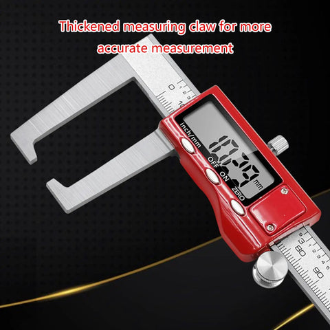 0-150mm Brake Disc Rotor-Caliper Stainless Measuring Instrument with thickened measuring claw for precision.