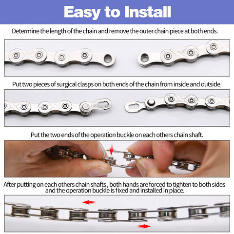 All In One Bike Chain Kit For 6 7 8 Speed Systems Multi Function Repair Set With Chain Breaker And Link Pliers With Hook Three Pairs Bicycle Buckles Reusable And Durable For Quick On The Go Fixes