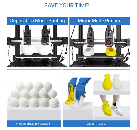 TL D3 Pro Dual Extruder 3D Printer With 300 Degree Hotend Silent Tmc2209 Drives 600W Power Supply For No Fuss Pva Tpu Abs Pla Nylon Prints In A Roomy 11 8 Inch Workspace