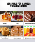 90W Electric Viscous Liquid Transfer Pump With Adjustable Speed Six To Ten Liters Per Minute Food Grade Gear And CAM Rotor Pump For Honey Peanut Butter Sesame Paste And Other High Viscosity Fluids Filling Machine Style, for honey, jam, sauce