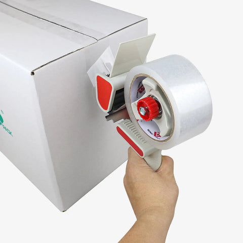 Heavy Duty Packing Tape Dispenser With Clear Shipping Rolls Quick Release Tape Gun Features Comfort Grip And Smooth Glide Action Makes Taping Boxes A Total Breeze Daily