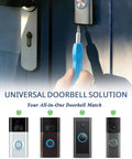 Person using All In One Doorbell Screwdriver Replacement Kit With Double Ended Torx T6 T15 And 20 Security Screws on video doorbell.