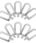 Dent Repair Welder Puller Kit With 4mm Aluminum Pull Rings 10 Pieces For Home Garage DIY Auto Body Repair And Pro Shop Use Rugged Sheet Metal Puller Tool For Easy Dent Removal And Clean Finishes, 10 silver rings