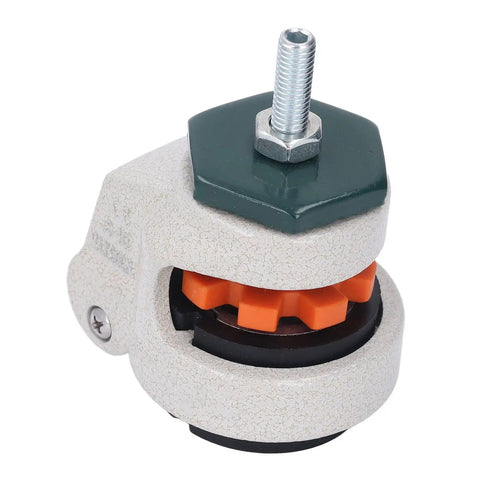 Heavy Duty Stem Caster With Swivel And Adjustable Leveling Plate, Tough As Nails 880 Pound Load Capacity For Furniture And Workshop Equipment, Legit Smooth Nylon Rollers That Glide Like Butter