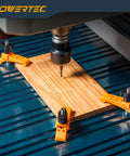 Mini Hold Down Clamps For T-Track Woodworking securing wood on CNC machine with drill press, 3-1/4 inch long clamps