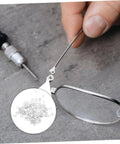 200 Pcs Eyewear Rimless Glasses Washers Cushions Gaskets For Quick Repairs Versatile Eyeglass Frame Accessories shown in use