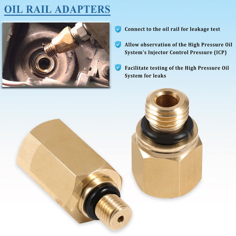 6.0L IPR Valve Socket Kit And Oil Rail Adapters Set For Ford 6.0L Powerstroke Diesel Engine High Pressure Oil Pump IPR Valve