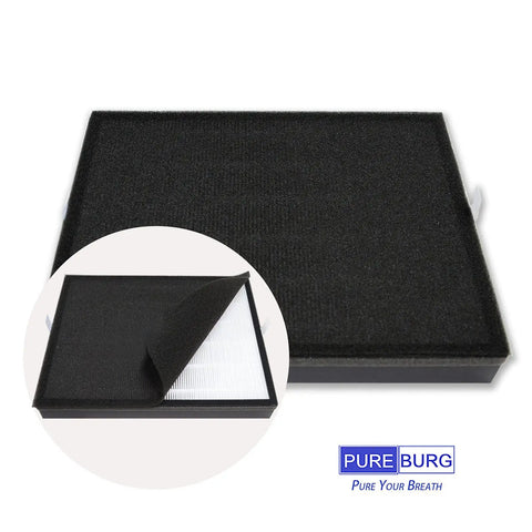 Replacement Filter Set For COLZER EPI 328 And Domccy NS 320 Air Purifiers, H13 True HEPA Filter Plus Four Activated Carbon Pre-Filters