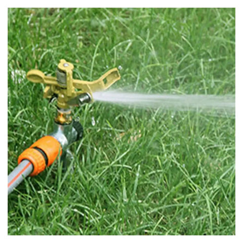 Game Changing Garden Sprinkler With 360 Degree Rotating Irrigation System for Lawn Farm spraying water on green grass