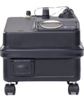 Heavy Duty Commercial Steam Cleaner With 90 Psi And 325 Degrees Dual Boiler Setup For Continuous Refill side view with wheels.