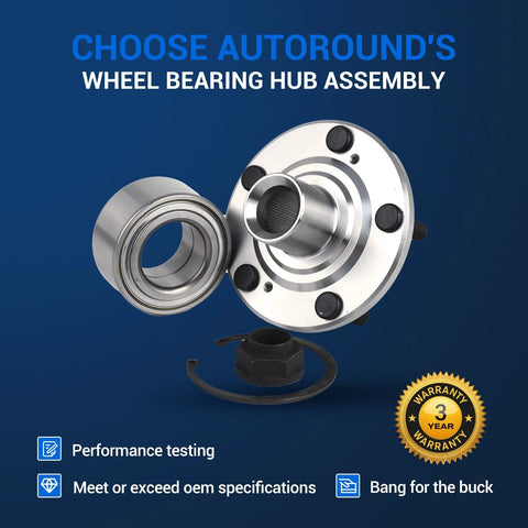 Pair BR930580K Front Wheel Bearing And Hub Assembly For Honda CR V 2002 2006 And Element 2003 2011 Fits 5 Lug 4 Point 5 Bolt Circle
