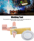 Heavy Duty Welding Magnet With 4Mm Thick Insulation Board For Ultimate Safety And Strong Magnetic Suction On Any Iron Surface During Serious Welding Jobs Around The Shop mounted on a metal surface.