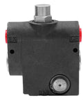 Front view of Hydraulic Adjustable Flow Control Valve 0 To 30 GPM, 3000 PSI, heavy-duty workhorse with 3/4 inch NPT port.
