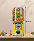 Dope Gumball Candy Vending Machine Auto Coin Operated Dispenser Holds 200 Balls And 600 To 1000 Coins Bright Yellow