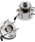 Front Wheel Hub Bearing Assembly 2Pcs 6 Lug With ABS 515097 For 2007 To 2014 Cadillac Escalade Chevy Silverado 1500 Avalanche Suburban Tahoe Yukon Sierra 1500 2WD OEM Replacement