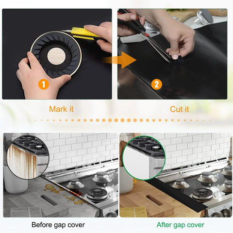 Gas Stove Top Burner Covers And Mats Set For Range Cooktops Nonstick Reusable Oven Liners Protectors To Keep Your Stove Clean